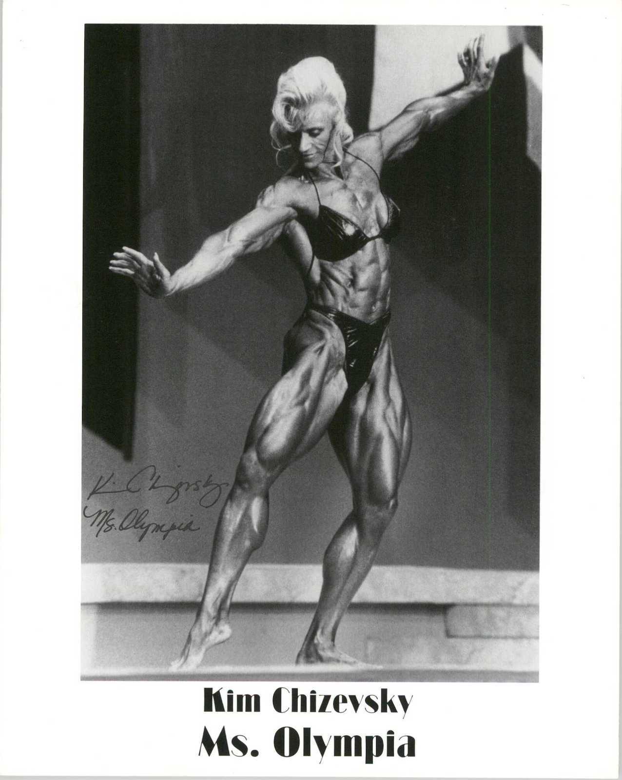 Kim Chizevsky Signed Autographed &quot;Ms. Olympia&quot; Glossy 8x10 Photo - $15.00