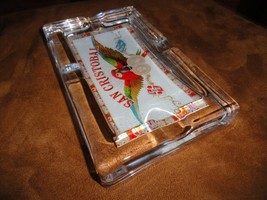 Glass Cigar Ashtray Measures 8" L x 5" W x 1" H image 6
