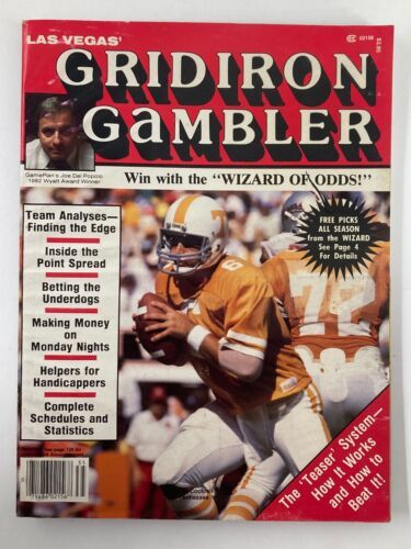 VTG Las Vegas&#39; Gridirion Gambler Magazine Vol 1 1982 Alan Cockrell No Label - $9.45