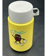 THE CALIFORNIA RAISINS Vintage 1987 Plastic Thermos  Yellow/White - $11.88