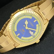 Vintage Refurbished Citizen Automatic 8200 Japan Mens Blue Watch 587a-a308237-6 - £20.04 GBP