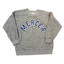 Vintage Mercer University 80s Champion Gray Crewneck Sweatshirt USA Made... - $59.39