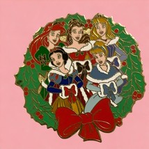 Disney Christmas Princess Wreath Collectible Pin from 2004 - £14.50 GBP