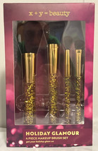 x+y Beauty Holiday Glamour 4-Piece Makeup Brush Set NEW - $14.99