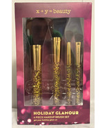 x+y Beauty Holiday Glamour 4-Piece Makeup Brush Set NEW - $20.36 CAD