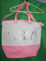 Victoria&#39;s Secret Double Canvas Bag With Removeable Insulation Pink And ... - £38.91 GBP
