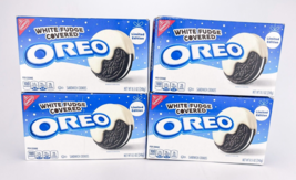Oreo White Fudge Covered Chocolate Sandwich Cookie Holiday 8.5oz Lot of 4 bb3/24 - £23.19 GBP
