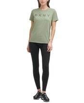 DKNY Womens Sport Logo T-Shirt Color Olive Size X-Small - £28.93 GBP