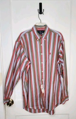 NWT Ralph Lauren Blake Button Down 100% Cotton Dress Shirt Large Colorfu... - $50.00