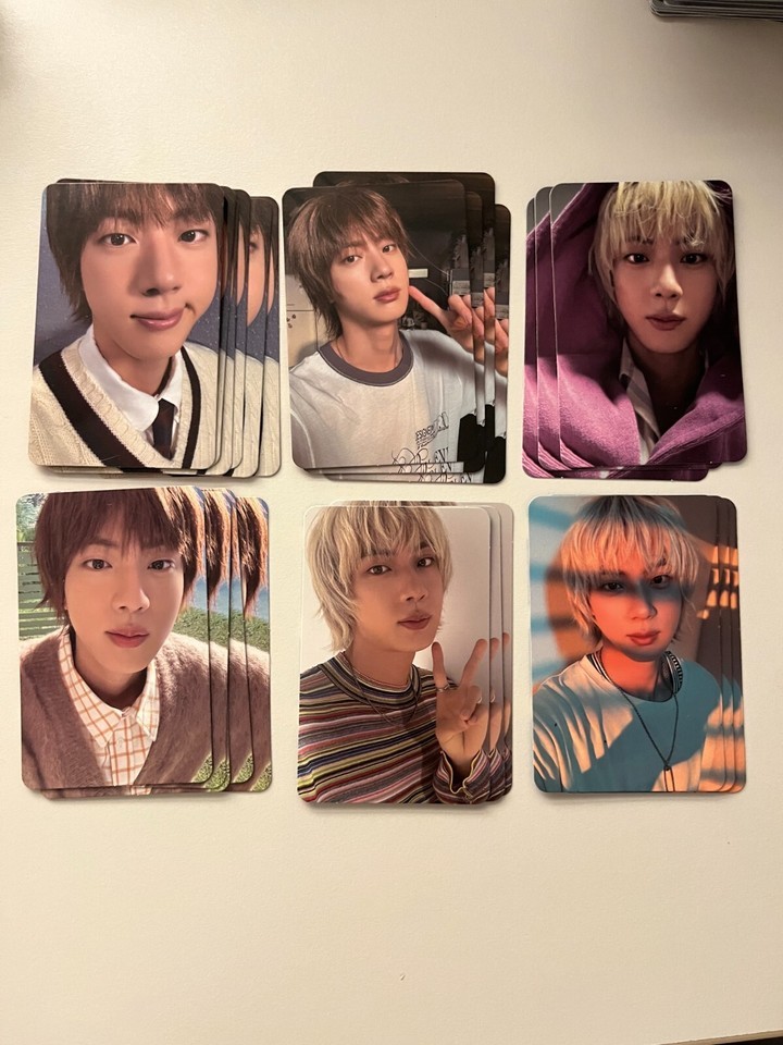 BTS JIN Official Photocard [Solo Album &#39;Happy&#39;] - 1 Of 6 Pick or 6 PCS SET - $3.99+