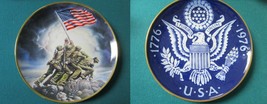 US Historical Plates Iwo Jima / US Bicentennial 1776/1976 Made In Denmar... - $29.00