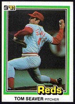Cincinnati Reds Tom Seaver 1981 Donruss Baseball Card #425 nr mt - £0.98 GBP