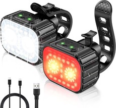 Rechargeable Cuvccn Bike Lights, Super Bright 8 And 12 Modes, Ipx6 Waterproof - £29.92 GBP