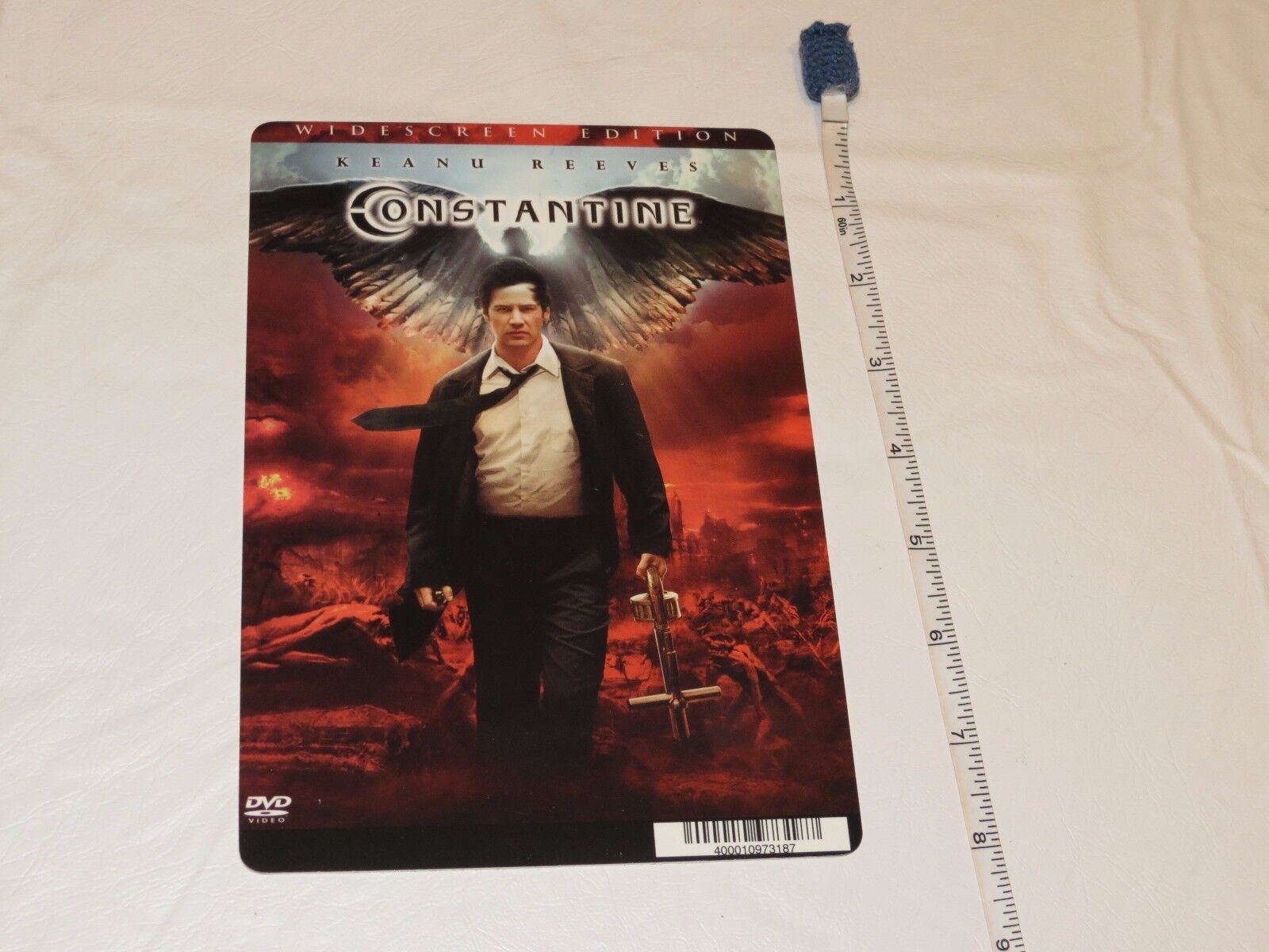 Constantine Reeves RARE movie mini POSTER collector backer card 8x5.5 pl... - $12.86