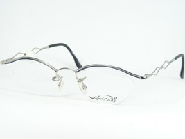 Vintage Salvador Dali 9803 03 Silver /BLUE Eyeglasses Glasses 49-18-139mm France - $189.09