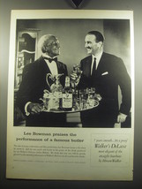 1957 Walker's DeLuxe Bourbon Ad - Lee Bowman praises the performance - $18.49