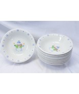 Enchanted Forest Christmas Snowman Snowflake Soup Bowls 8 3/8&quot;  Lot of 1... - $44.30 CAD