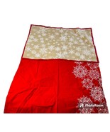 Crate &amp; Barrel Christmas Snowflake Edge Dish Towels 20x30 Bundle Set Of 2 - £15.68 GBP
