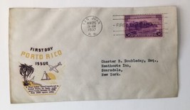Vintage Cover Envelope FDC Puerto Rico 1937 Cancelled San Juan - £23.97 GBP