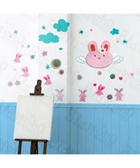 Lovely Rabbit - X-Large Wall Decals Stickers Appliques Home Decor - £11.48 GBP