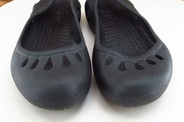 Crocs Women Sz 5 M Black Flat Synthetic Shoes - £13.41 GBP