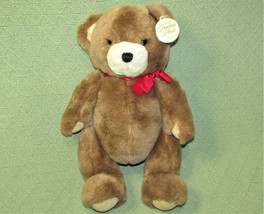 VINTAGE GERBER PRECIOUS PLUSH TEDDY BEAR 15&quot; JOINTED STUFFEDANIMAL W/PLA... - £19.32 GBP