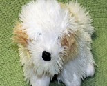 KIDS PREFERRED PLUSH DOG SHAGGY PUPPY STUFFED ANIMAL 2000 WHITE TAN SPOT... - $13.50