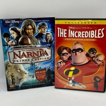 Narnia Prince Caspian &amp; The Incredibles DVD Movies - £7.50 GBP