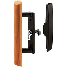 Prime-Line C 1095 Sliding Glass Door Handle Set, 3-1/2 inch, Diecast and Wood, - $29.19