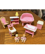 Fisher Price Playskool Loving Family Dollhouse Furniture Nursery twin ba... - £38.79 GBP