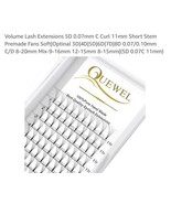 Quewel 7D Premade Volume Eyelashes Extension 0.07mm Russian Fan Individu... - $238.09 MXN