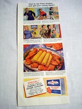 1942 Ad Birds Eye Brand Fried Chicken Eat Fried Chicken...Get Your Money... - £7.07 GBP