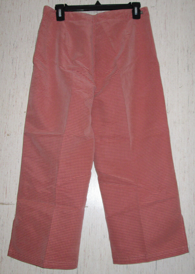 EXCELLENT WOMENS WOOLRICH CINNABAR GINGHAM CHECK CAPRI PANT  SIZE 8 Item image 2