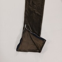 Rag & Bone Women’s Olive Velvet Zipper Leg Corduroy Pants Size 25 Made In USA image 3