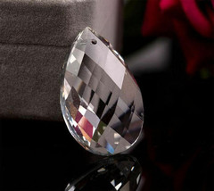 50Pcs Lot Crystal Faceted Glass Prisms Drop Chandelier Lamp Parts 1.5&#39;&#39; Pendants - £23.09 GBP