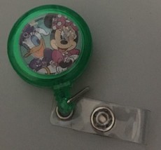 Daisy Duck Minnie Mouse Bubble Bead badge reel key card ID lanyard retra... - $9.50