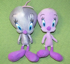 Looney Tunes Purple Tweety Bird Plush Stuffed Animals Nanco Cloth Sparkly Toy - £9.20 GBP