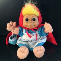 Vintage Russ Troll KIDZ Little Red Riding Hood Doll 11&quot; Hard Face Soft Body - £14.61 GBP