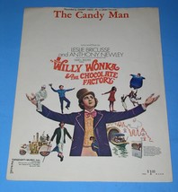 Willy Wonka Chocolate Factory Sheet Music The Candy Man Vintage 1971 Sammy Davis - £19.74 GBP