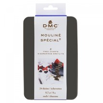 DMC Mouline Embroidery Floss Black Tin 117TIN21 - $43.95