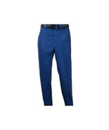 Men INSERCH premium Soft Linen Breathable Pants LS29116 Royal Blue - $75.00