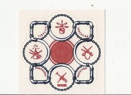 RETRO UA PLUMBERS PIPEFITTERS STEAMFITTERS UNION Hardhat size 2.5 sticker - $74.24 MXN
