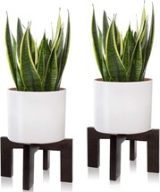 2 Pack Modern Plant Stand Indoor Outdoor Holder Stool Fit 5-15 inch Pot - £17.91 GBP