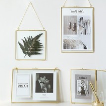 Nordic Light Luxury Gold Brass Hanging Frame 6 inch 8 inch Living Room Wall Hang - £30.61 GBP+