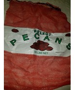 Select Pecans Walnuts Peanuts Mesh Bag Only 50 LBS U.S.A Drawstring Reus... - £8.86 GBP