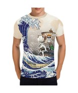 The Great Wave Pirate Anime Men&#39;s All Over Print T-shirt (USA Size) - $496.87 MXN