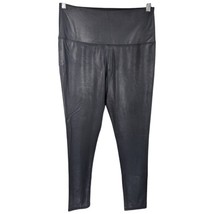 Rachel Zoe Womens Large Leggings Faux Leather Hi Rise Ankle Pants Black ... - $32.57 CAD