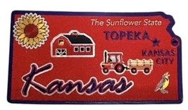 Kansas The Sunflower State Foil Fridge Magnet - £6.17 GBP