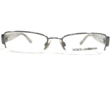 Dolce &amp; Gabbana Brille Rahmen DG1155 289 Brown Silber Rechteckig 50-17-136 - $107.16