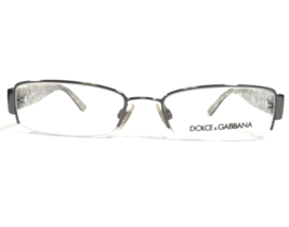 Dolce &amp; Gabbana Brille Rahmen DG1155 289 Brown Silber Rechteckig 50-17-136 - £84.29 GBP